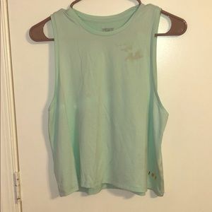 Mint green workout tank top.